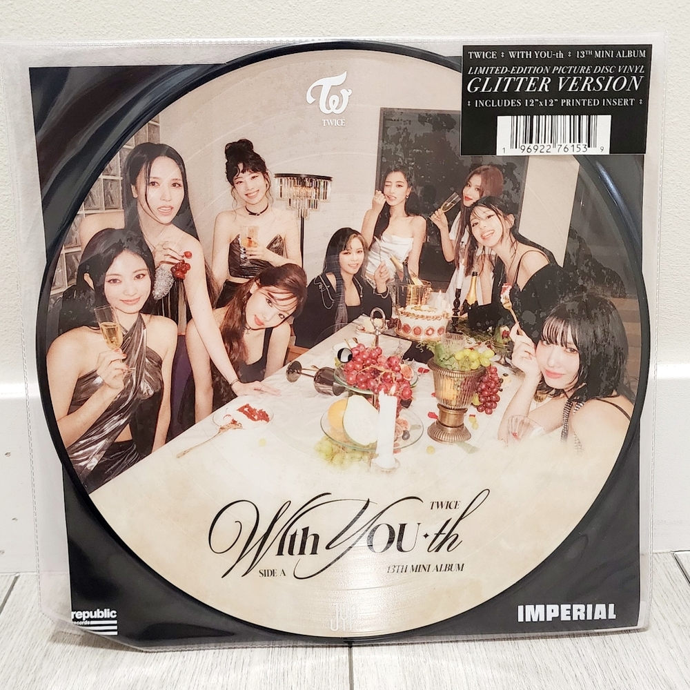 TWICE With You-th GLITTER Version Vinyl  Limited Edition Picture Disc